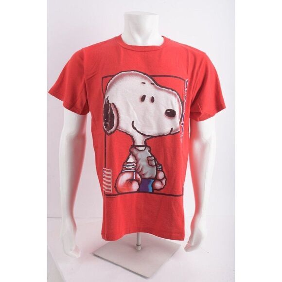 Vintage Other - Vintage Snoopy Sport Graphic Shirt Red L Large Pre Shrunk Cotton Single stitch